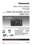 panasonic lumix dmc-gx1 User`s Manual