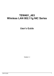 WL-211F User Manual