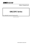 GBC/GFC Series - Adam Equipment