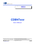 CDB47xxx User`s Manual