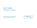 User Guide: Content Creator