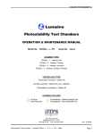 Photostability Test Chambers