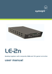 LE-2n desktop legaliser user manual