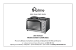 Mini Oven With Hobs User manual Model number: G2SMO3001