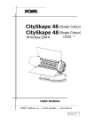 User manual CitySkape 48&48DMX Single Colour