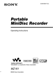 Portable MiniDisc Recorder
