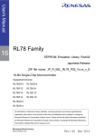 RL78 Family EEPROM Emulation Library Pack02 User`s Manual