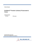 OxiSelect™ Protein Carbonyl Fluorometric Assay