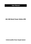 6K/10K Rack/Tower Online UPS User Manual