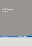 RCM Manager User Manual