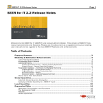 SEER-IT Release Notes