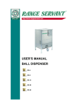 USER`S MANUAL BALL DISPENSER