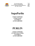 SupaPurlin PURLIN - The University of Sydney