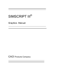 Simscript III Graphics Manual