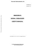 M68SDBUG SERIAL DEBUGGER USER`S MANUAL
