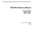 MCF5485 Reference Manual - Freescale Semiconductor
