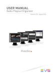 Xedio Playout Organizer User Manual