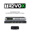 TEK-MHD44TP 4x4 HDBaseT Matrix - AV-iQ