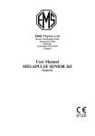 User Manual MEGAPULSE SENIOR 265