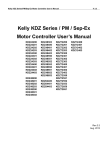 Kelly KDZ Series / PM / Sep-Ex Motor Controller User`s Manual
