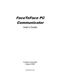 FaceToFace PC Communicator User Manual