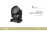 MH-z1915 Quad LED Wash Zoom moving head user manual