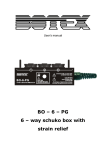 BO – 6 – PG 6 – way schuko box with strain relief