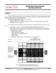 ALPHA Discrete Input Interface Operating Instructions