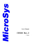 manual CRX02 - MicroSys Electronics GmbH