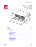 LGX Compatible (LSX) Connector Module User Manual)