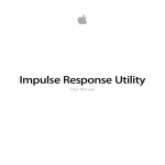 Impulse Response Utility User Manual - Help Library