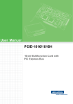 User Manual PCIE-1816/1816H