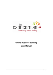 Online Business Banking User Manual