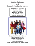 Assistive Technology and Demonstration Lending Library