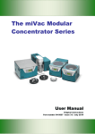 The miVac Modular Concentrator Series