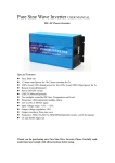 Pure Sine Wave Inverter USER MANUAL