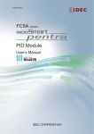 IDEC PIC Control Module User`s Manual