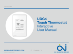 UDG4 touch thermostat Interactive User Manual