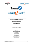 SendQuick SMS Service Administrator and User Manual