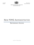 NEW PIMS ADMINISTRATOR