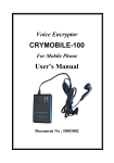 CRYMOBILE-100 User`s Manual