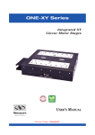 ONE-XY User Manual - Newport Corporation