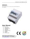 SDM320C Single phase Din Rail Energy Meter with RS485 Modbus