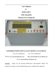 User Manual of SONO-AD-C Full-Automatic Natural VLF Prospector