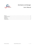 Distribution List Manager User`s Manual