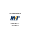HALCON/C++ User`s Manual