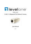 FCS-1141 H.264 1.3-Megapixel PoE Network Camera User Manual
