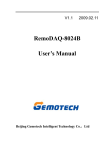 RemoDAQ-8024B User`s Manual