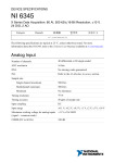 NI 6345 Device Specifications