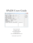 SPuDS Users Guide